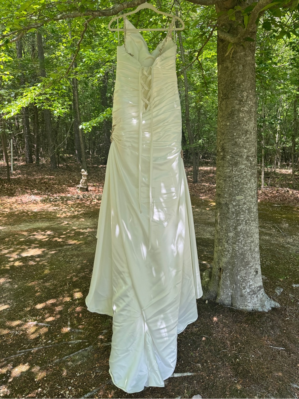 VTG 2006 Sottero and Midgley Embellished Ivory Ruched Wedding Gown - Picture 16 of 17